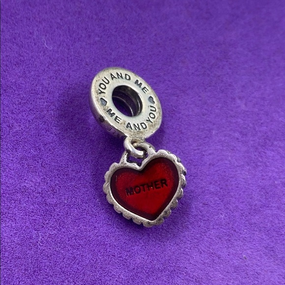 💛 Pandora Sterling Silver Piece of My Heart  Mother Charm - Picture 1 of 4